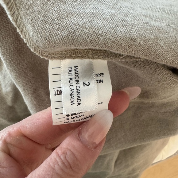 Chloé Comme Paris Linen Dress Cutout Strap Dress Natural Beige – Size 2 - Picture 7 of 8